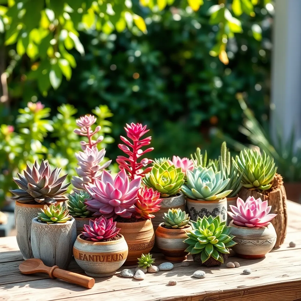 Outdoor Display Ideas for Succulents
