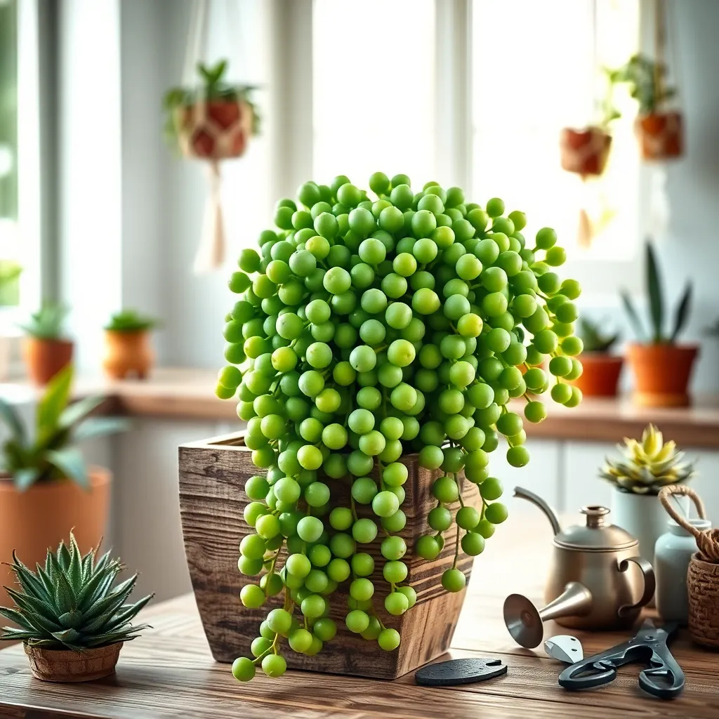 String of Pearls (Senecio rowleyanus)