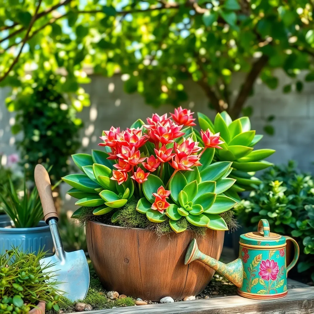 Flaming Katy (Kalanchoe blossfeldiana)