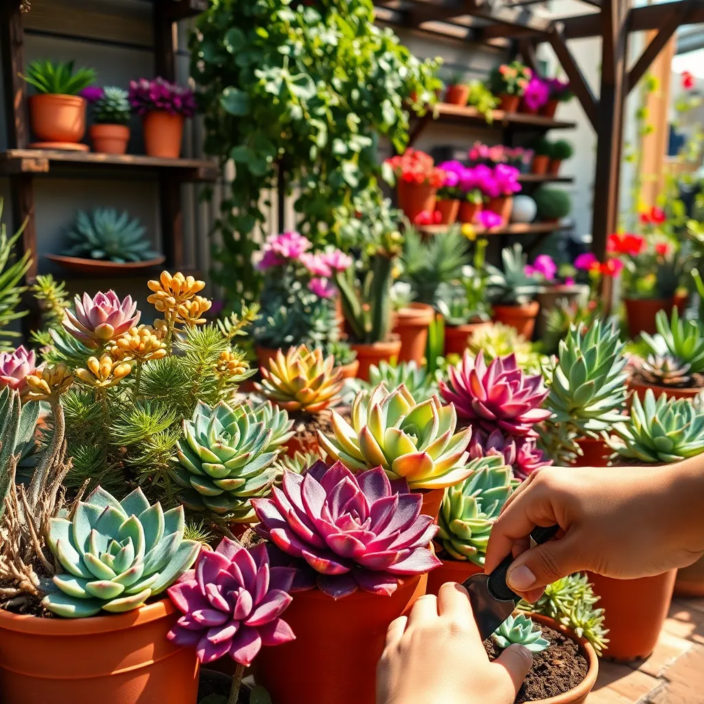Caring for Colorful Succulents