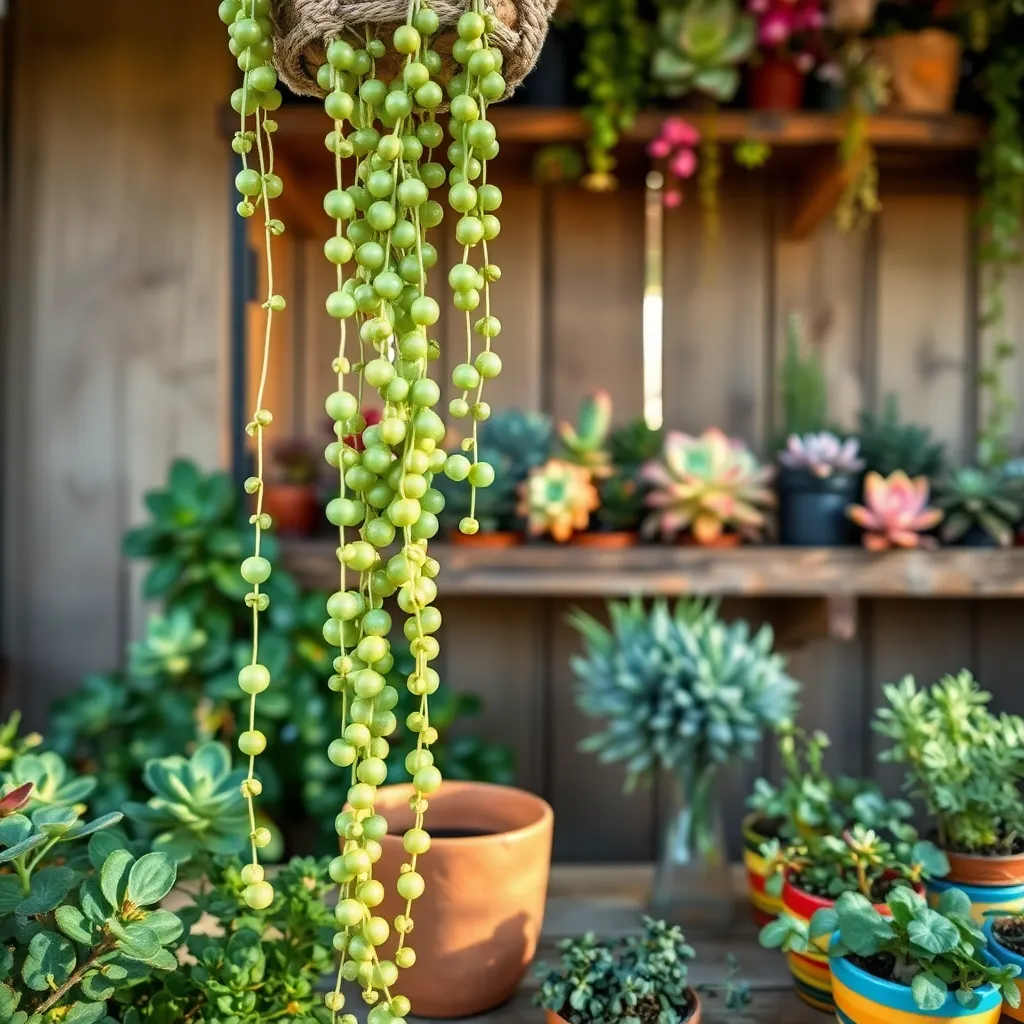 String of Pearls (Senecio rowleyanus)