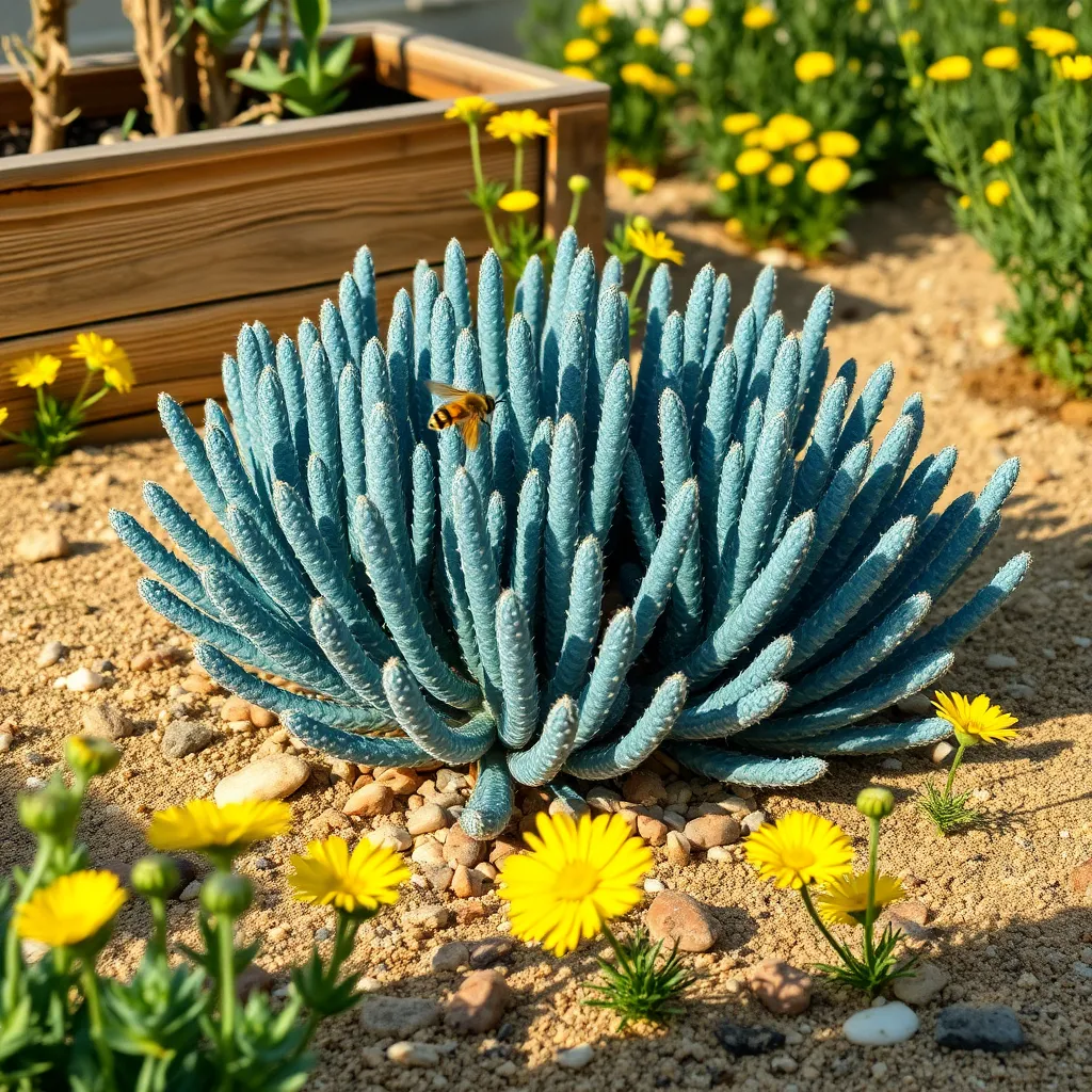 Blue Chalk Sticks (Senecio serpens)