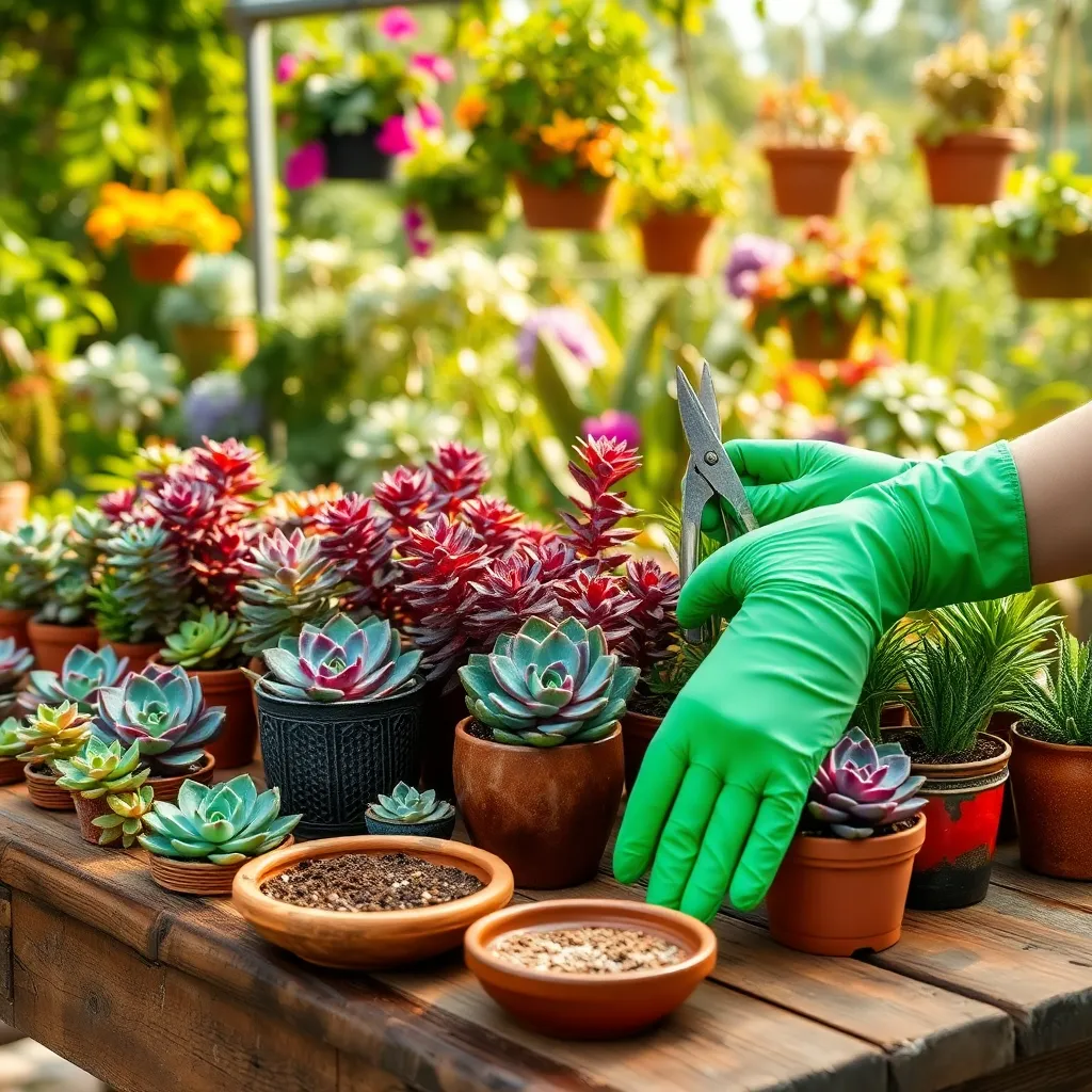 Propagating Colorful Succulents