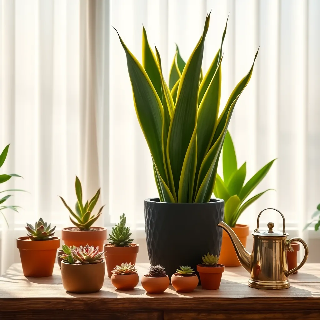 Snake Plant 'Laurentii' (Sansevieria trifasciata)