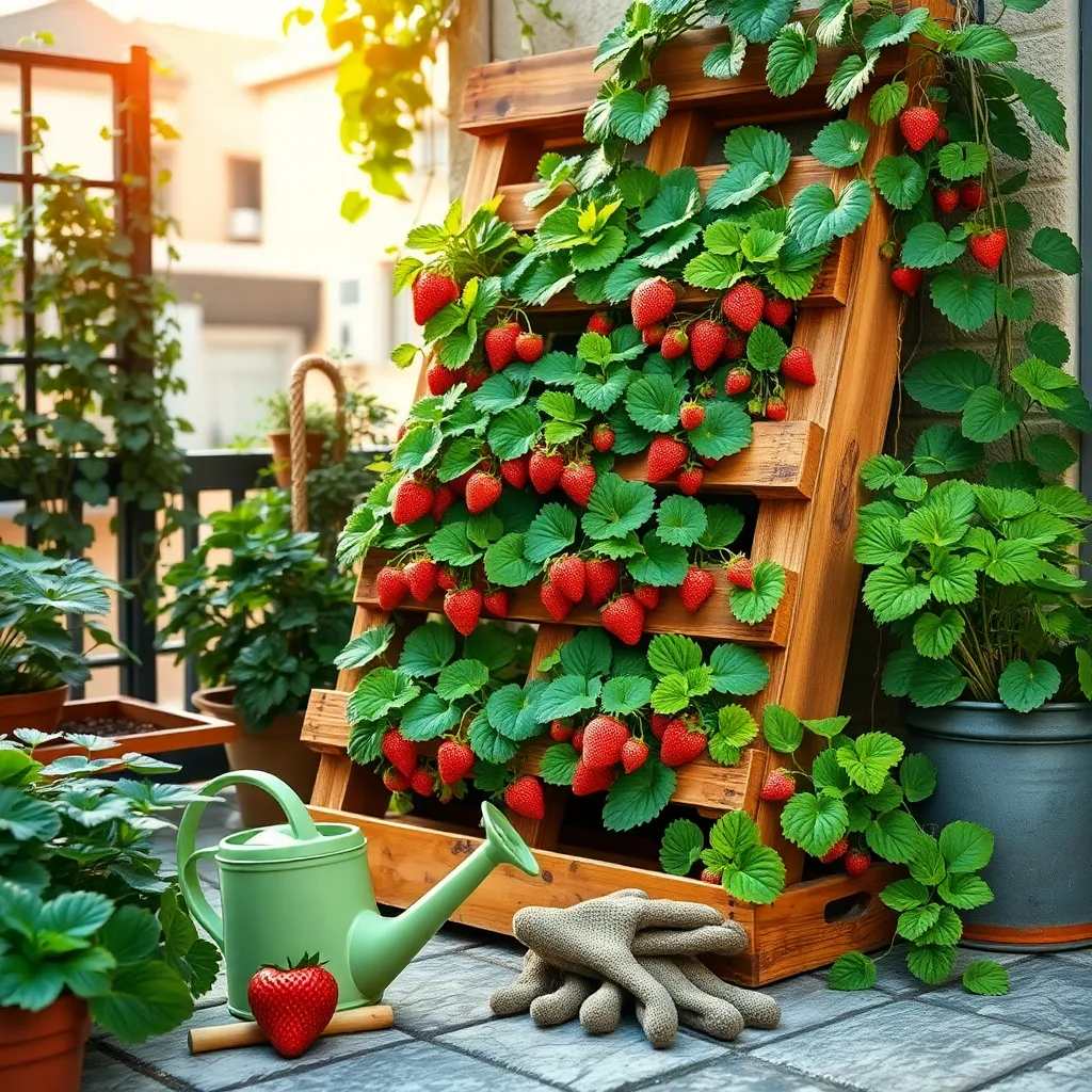 Vertical Strawberry Planters (Maximize Space Efficiency)