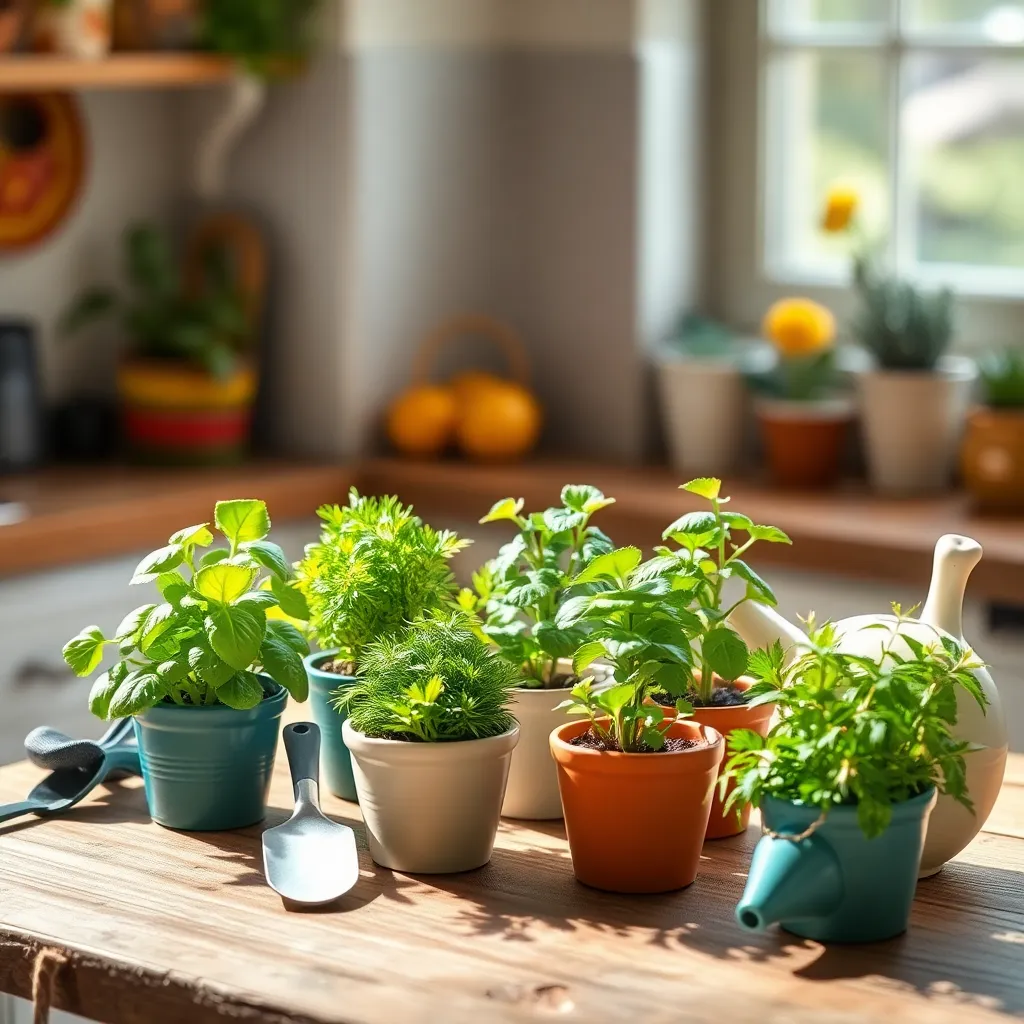Miniature Herb Garden Kits (Space-Saving Flavor Boosters)