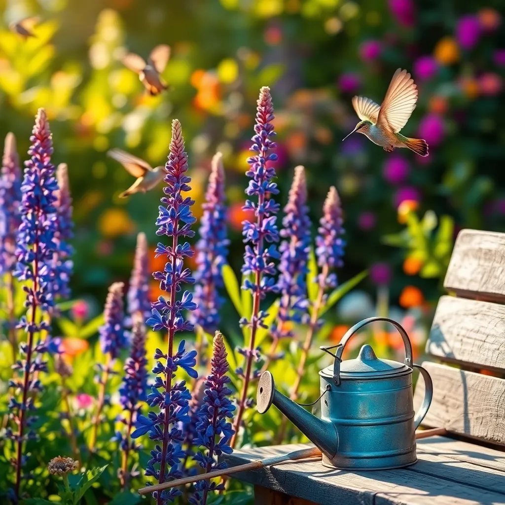 Salvia (Long-Blooming, Hummingbird Magnet)