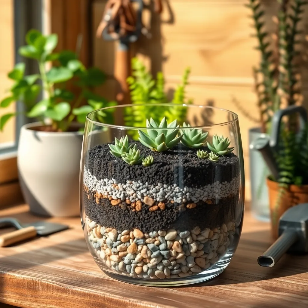 Layer with Drainage Materials