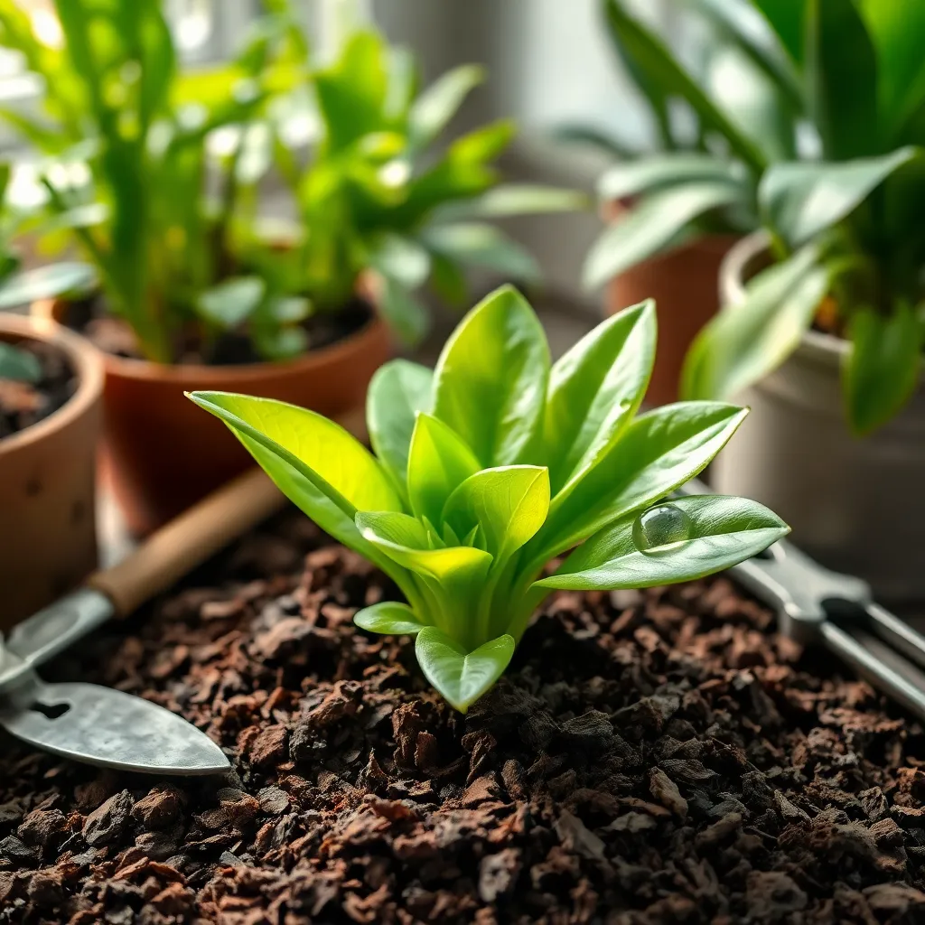 Plant in Moist Potting Mix