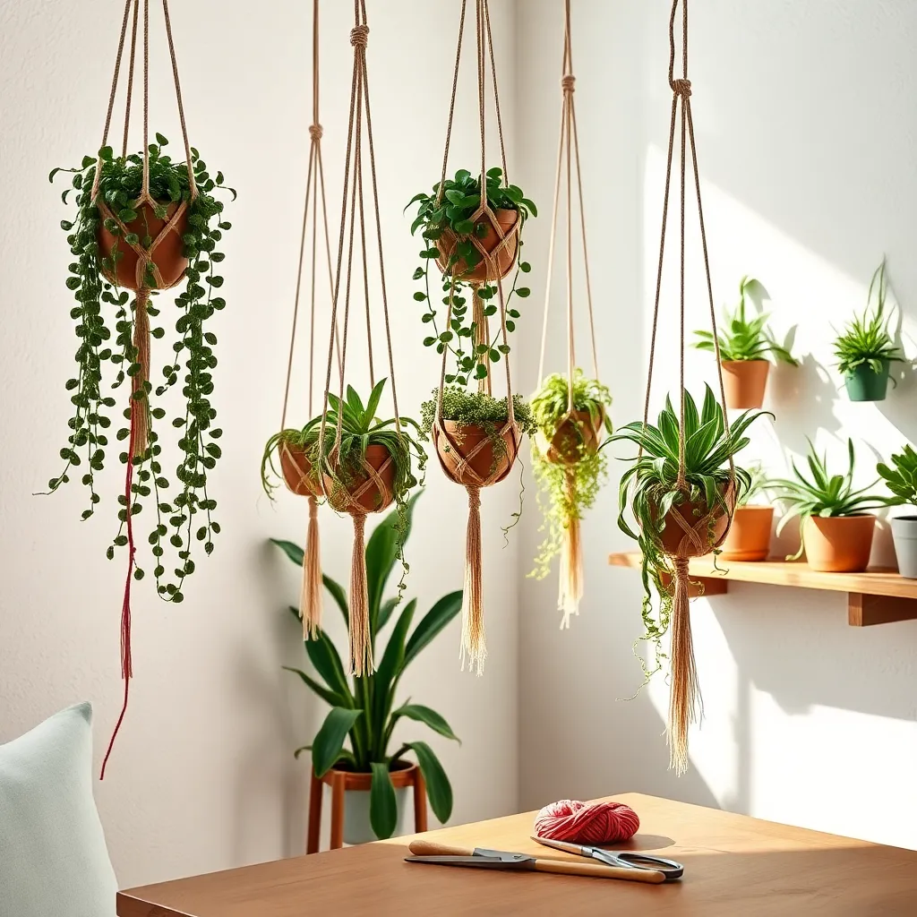 Craft Macramé Plant Hangers