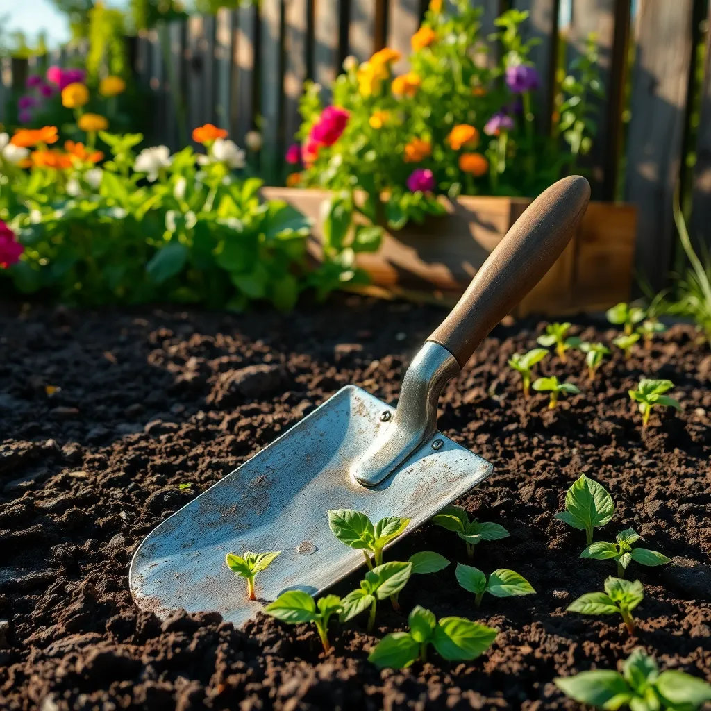 Garden Trowel (Versatile Planting and Transplanting Tool)
