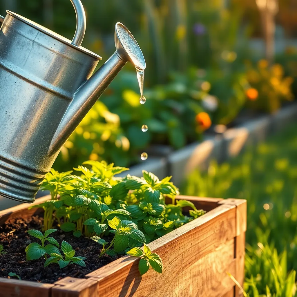 Water Plants in the Morning