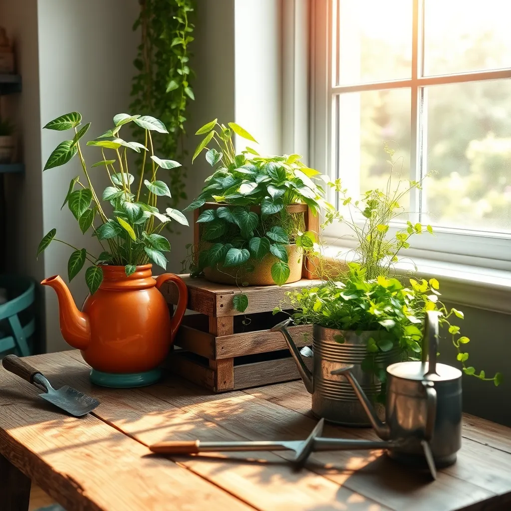 Repurpose Containers as Planters