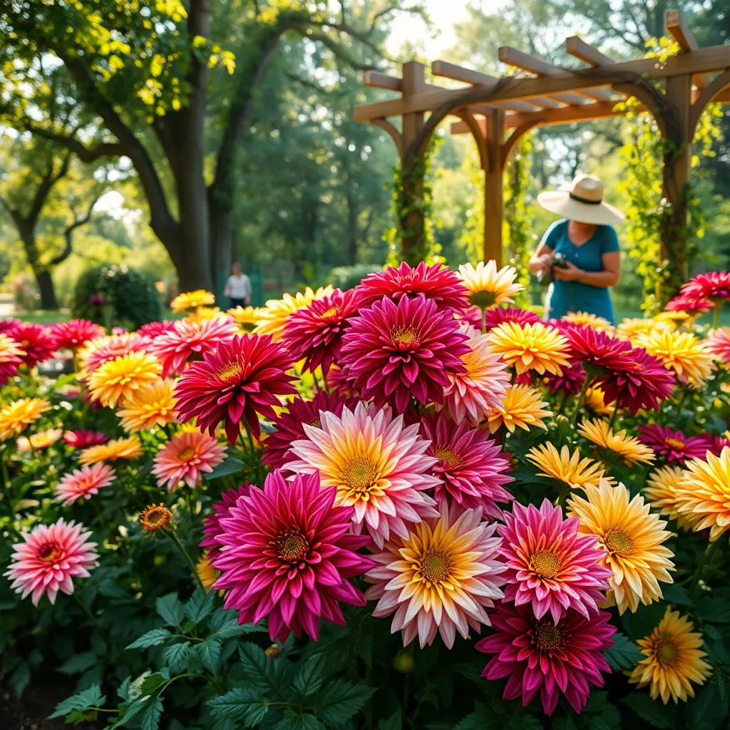 Dahlias (Dahlia pinnata)