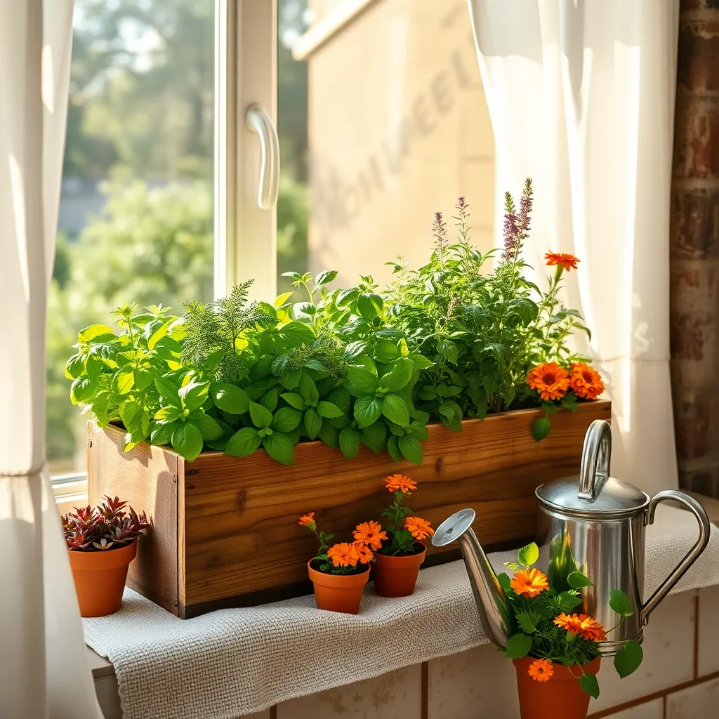 Create a Windowsill Herb Box