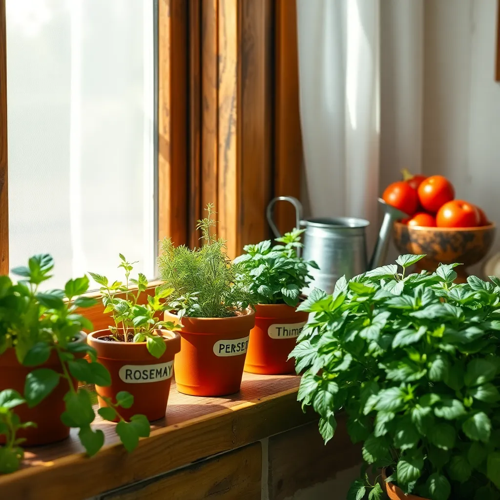 Kitchen Herb Display Ideas