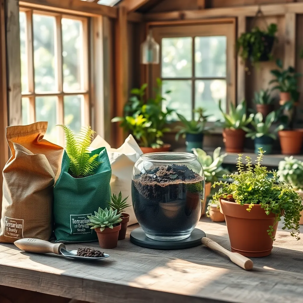Add Terrarium-Ready Potting Soil
