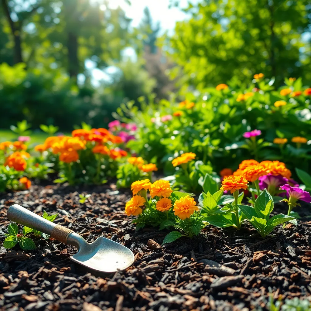 Utilize Mulch for Color and Health