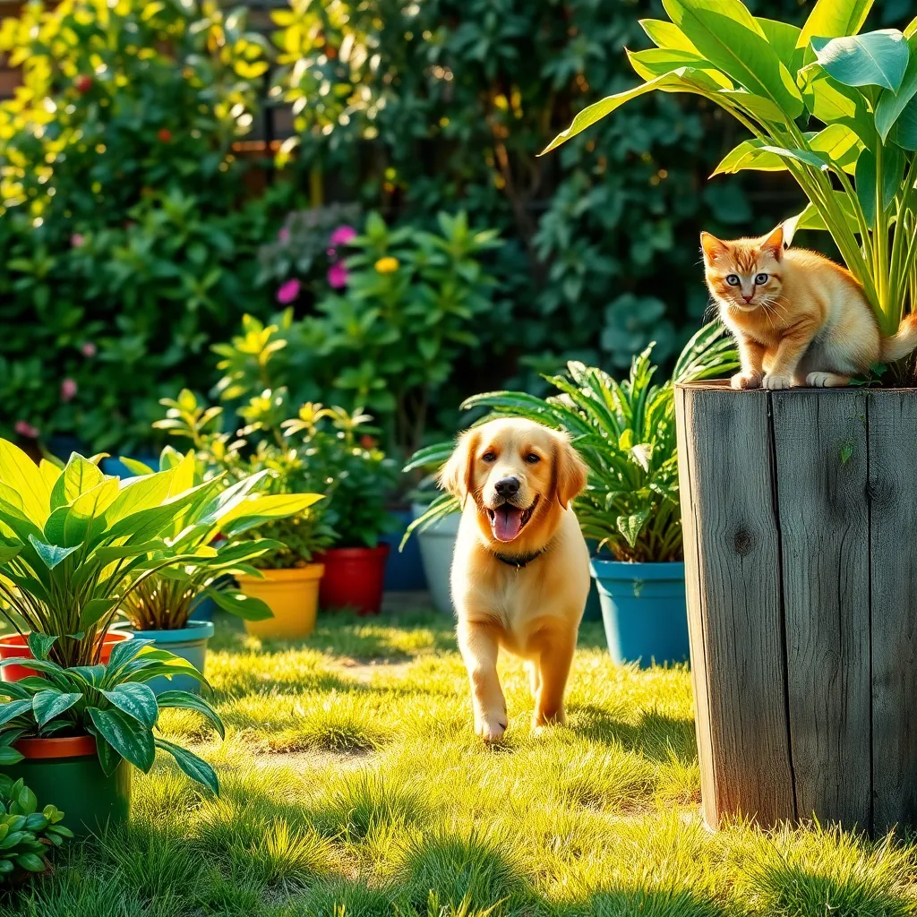 Maintaining Plants with Pets Around