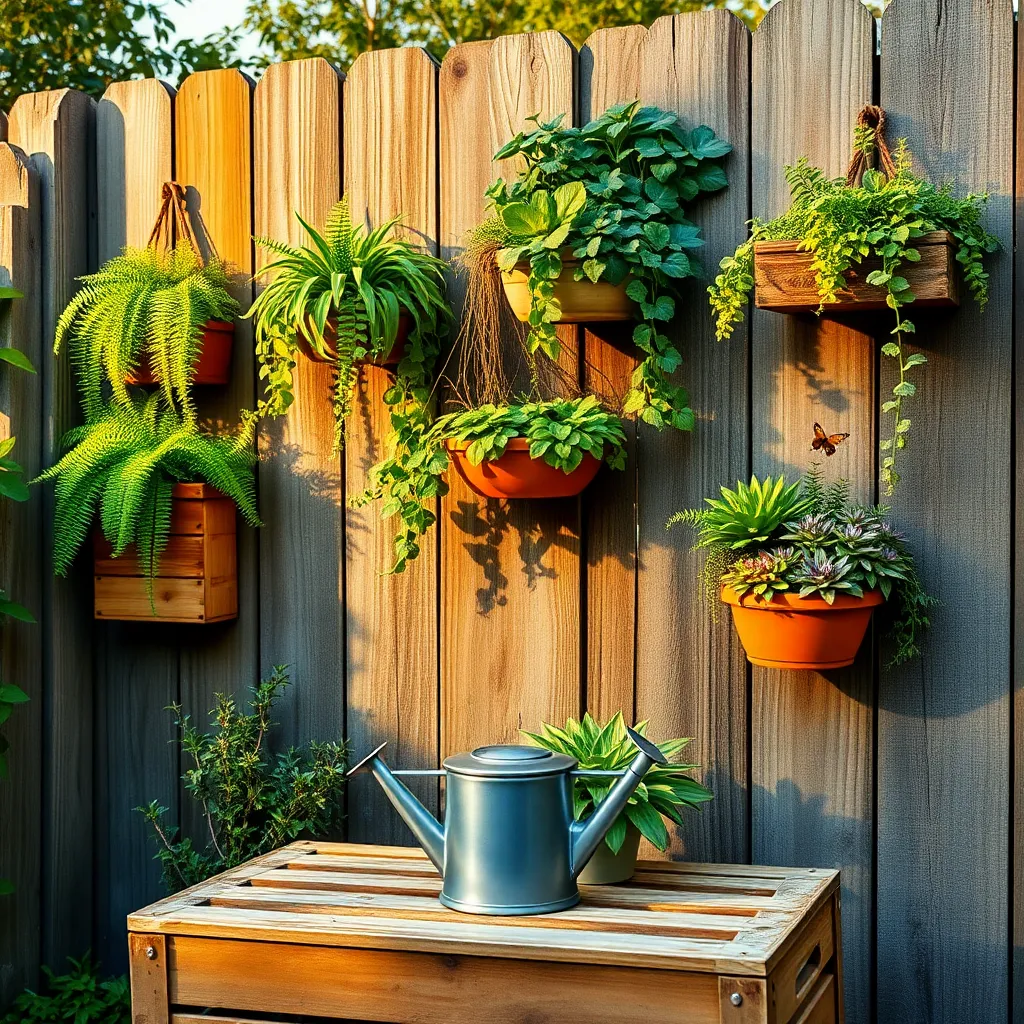 Install Wall-Mounted Planters