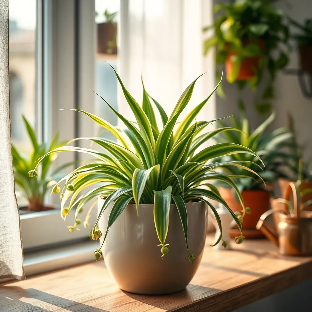 Spider Plant (Chlorophytum comosum)