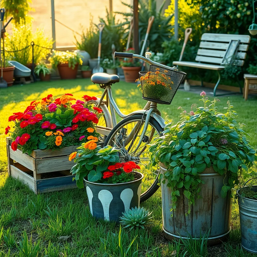 Creative Planters from Recycled Materials