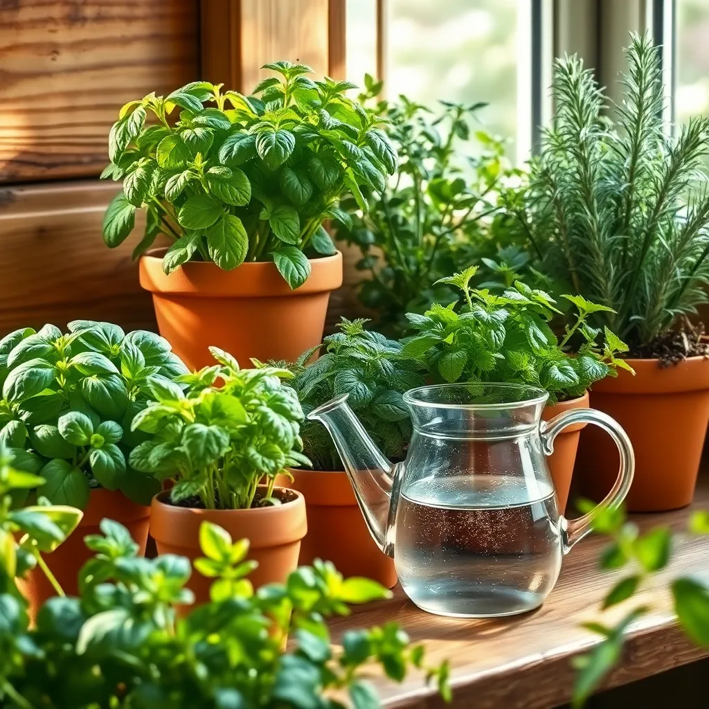 Water Herbs Consistently and Moderately