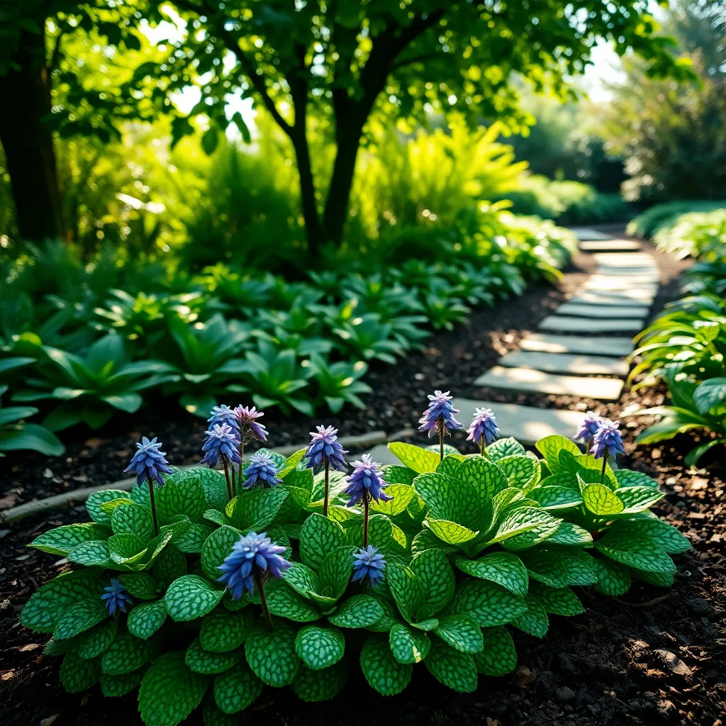 Pulmonaria (Speckled Leaves and Spring Flowers)