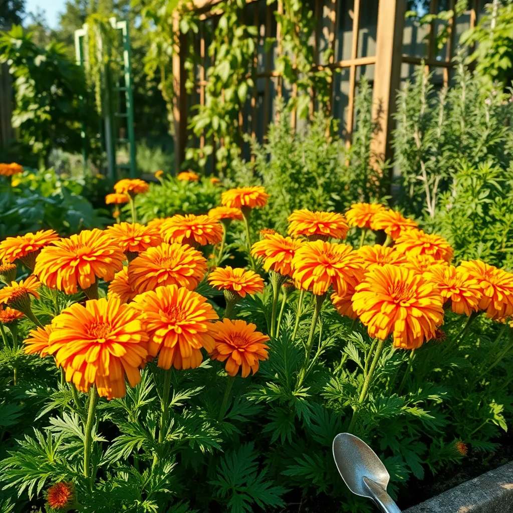 Sun-Loving Marigolds (Pest-Repelling Blooms)