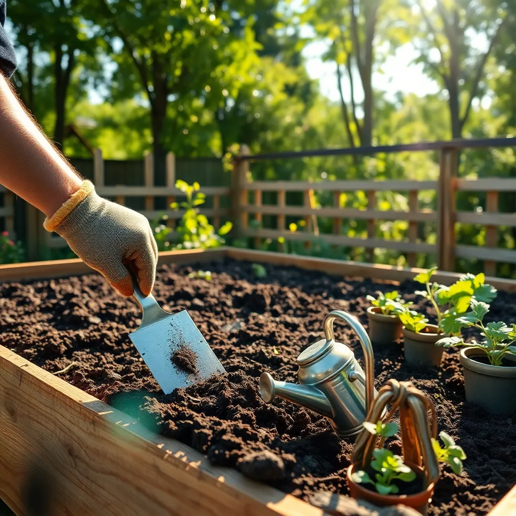 Fill with Quality Soil Mix